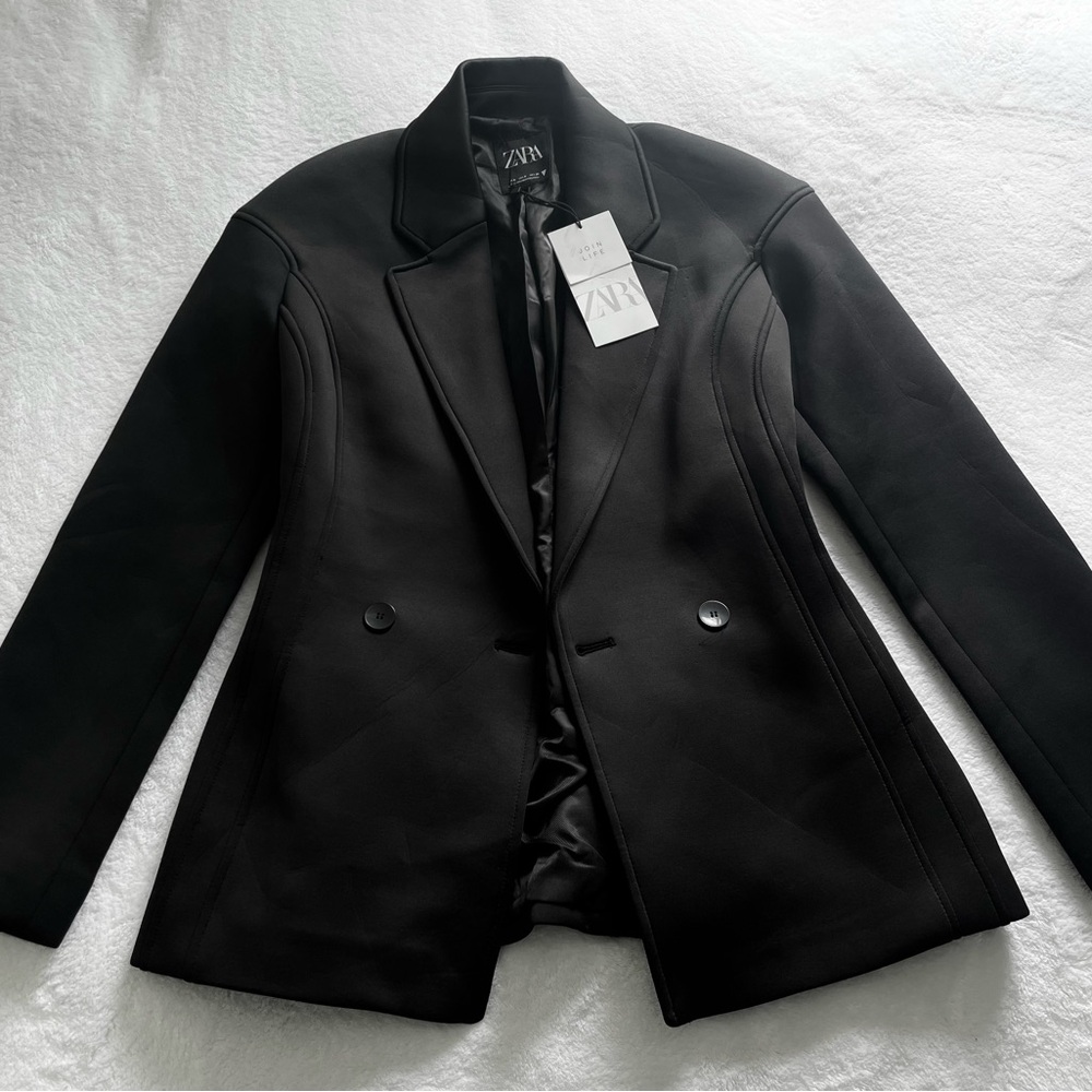 Zara Neoprene Scuba Blazer